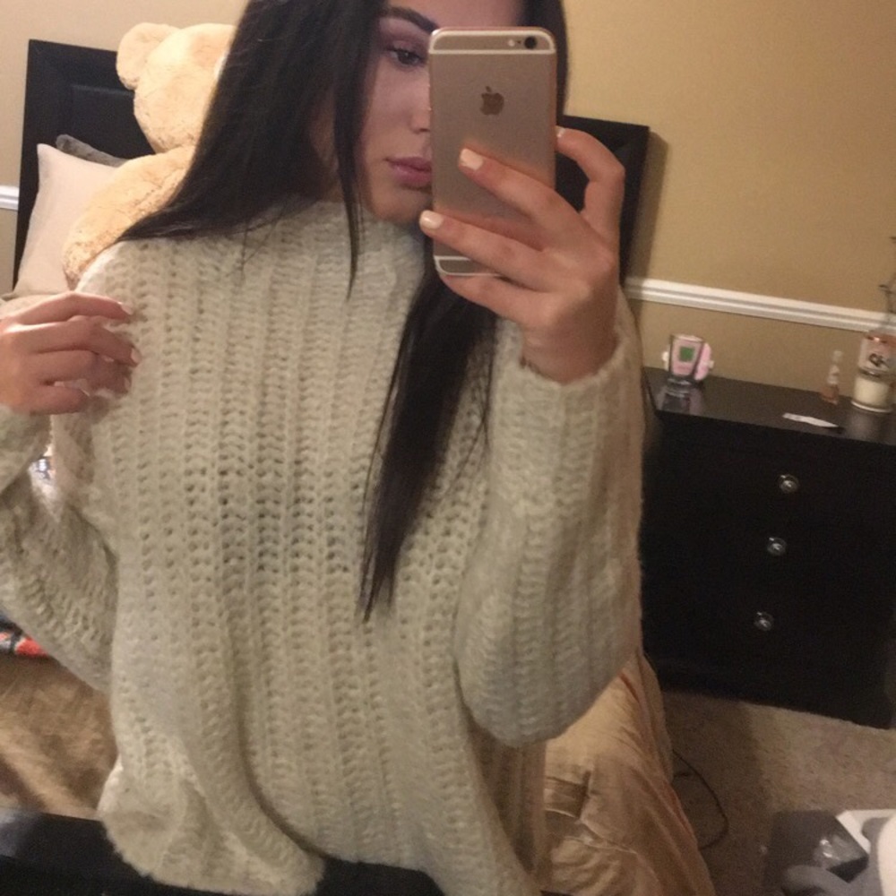 mock neck sweater
